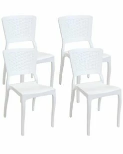 Brand new ๐ Sunnydaze Set Of 4 Hewitt Chairs Home Outdoor Decor & Accents ๐