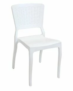 Hot Sale 🎉 Sunnydaze Hewitt Plastic Patio Dining Chair Home Outdoor Decor & Accents 👏