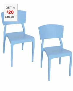 New 🔥 Sunnydaze Set Of 2 Elmott Chairs Home Outdoor Decor & Accents ✨