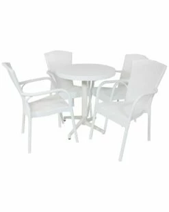 Brand new ๐ Sunnydaze All-Weather Segesta 5-Piece Indoor/Outdoor Table And Chairs Home Outdoor Decor & Accents ๐ฅ