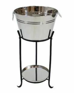 Coupon 🧨 Sunnydaze Ice Bucket Drink Cooler Home Outdoor Decor & Accents 🛒