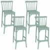 Brand new 👍 Sunnydaze Woodway Indoor Outdoor Plastic Barstool Chair -Nile Green Home Outdoor Decor & Accents 🤩
