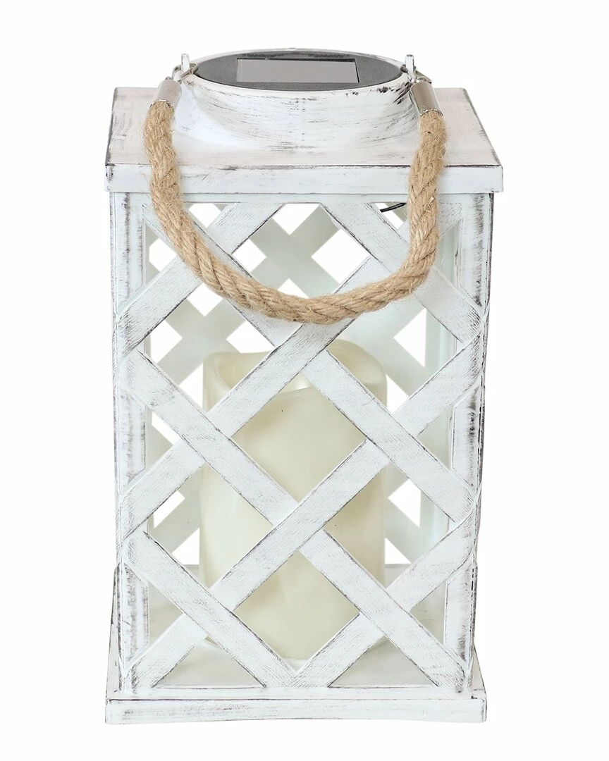 Flash Sale ๐ Sunnydaze Modern Crosshatch Solar Led Candle Lanterns (Set Of 2) Home Outdoor Lighting โค๏ธ - Image 2