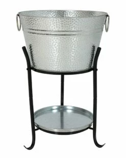 Wholesale ❤️ Sunnydaze Ice Bucket Drink Cooler With Stand And Tray Home Outdoor Decor & Accents ✨