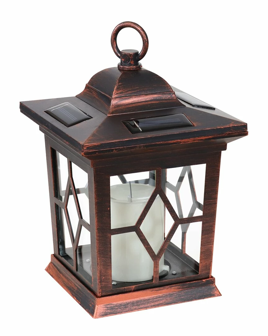 Top 10 ๐ Sunnydaze Brown Lucien Outdoor Solar Led Candle Lanterns (Set Of 2) Home Outdoor Lighting ๐ - Image 3