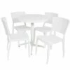 Budget 😍 Sunnydaze All-Weather Hewitt 5-Piece Indoor/Outdoor Table And Chairs Home Dining Sets 🥰