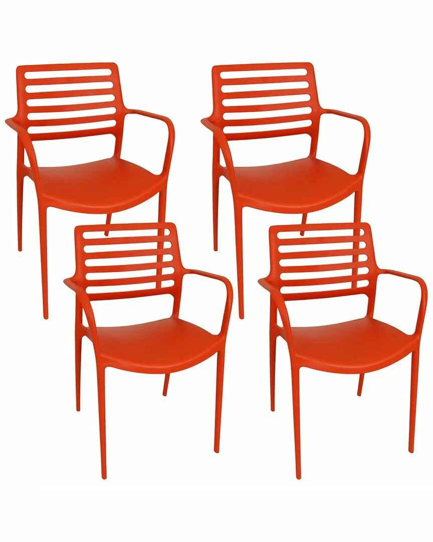 Cheap 🔥 Sunnydaze Astana Plastic Patio Armchair Set Home Outdoor Decor & Accents 👍