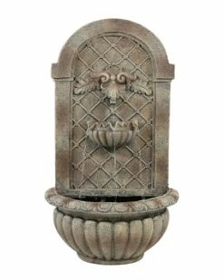 Coupon 🔥 Sunnydaze Venetian Solar With Battery Wall Fountain Home Outdoor Decor & Accents 😀