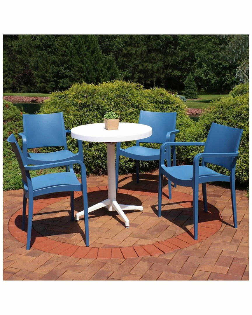 Coupon ๐ Sunnydaze All-Weather Landon 5-Piece Indoor/Outdoor Table And Chair Set Home Outdoor Decor & Accents ๐ - Image 3