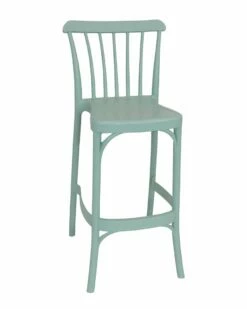Hot Sale 🎉 Sunnydaze Woodway Indoor Outdoor Plastic Barstool Chair Home Outdoor Decor & Accents 🎉