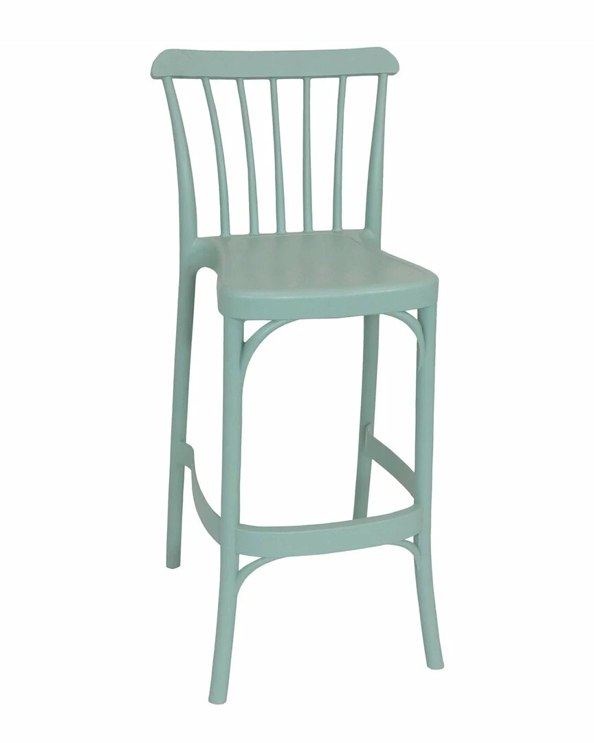 Hot Sale ๐ Sunnydaze Woodway Indoor Outdoor Plastic Barstool Chair Home Outdoor Decor & Accents ๐