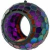 Buy ✨ Sunnydaze Hanging Bird Feeder Outdoor Round Glass Mosaic Home Outdoor Decor & Accents 🧨