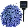 Best Sale ✨ Sunnydaze 200-Count Blue LED Solar Powered Fairy String Lights Home Outdoor Lighting ⌛