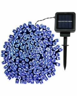 Best Sale ✨ Sunnydaze 200-Count Blue LED Solar Powered Fairy String Lights Home Outdoor Lighting ⌛