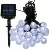 Deals 😀 Sunnydaze Solar Powered 30-Count Patio Globe String Lights Home Outdoor Lighting ❤️