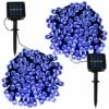Best reviews of 😉 Sunnydaze Set Of Blue Led Solar Powered 34 Foot String Light Strands Home Outdoor Lighting 😍