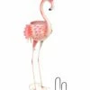 Best deal ❤️ Sunnydaze Pink Flamingo Metal Outdoor Garden Statue With Flowerpot Home Outdoor Decor & Accents 😉