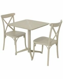 Best reviews of 🥰 Sunnydaze All-Weather Bellemead 3-Piece Indoor/Outdoor Table And Chairs Home Outdoor Decor & Accents ❤️
