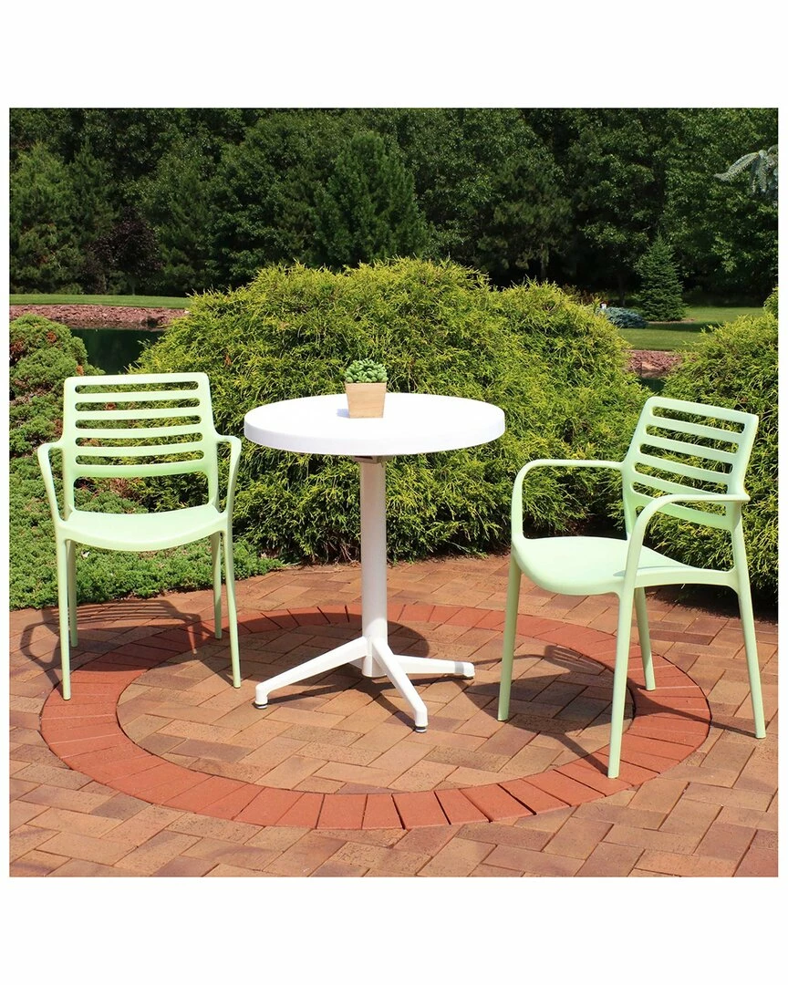 Wholesale ๐ Sunnydaze All-Weather Astana 3-Piece Indoor/Outdoor Table And Chairs Home Outdoor Decor & Accents ๐ - Image 2