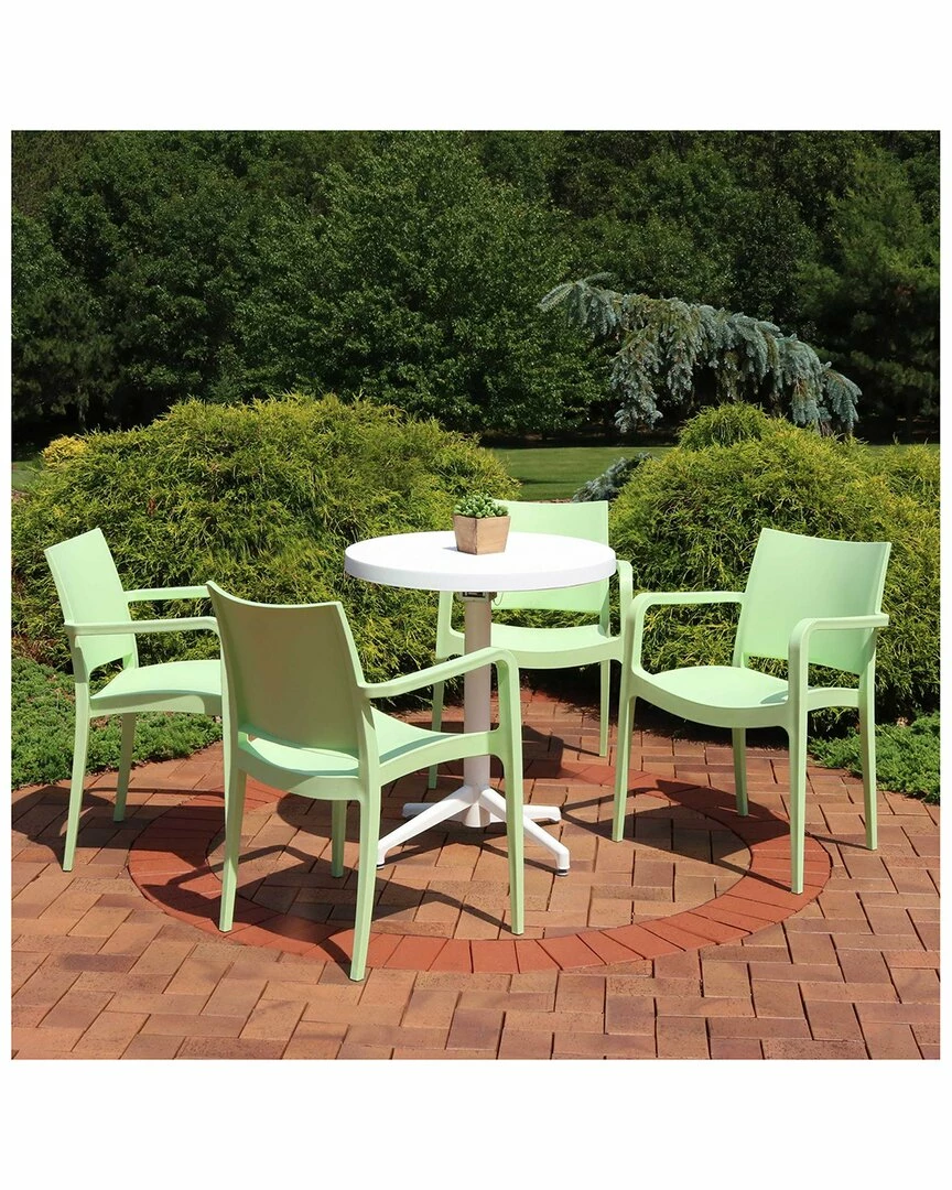 Promo โ Sunnydaze All-Weather Landon 5-Piece Indoor/Outdoor Table And Chair Set Home Outdoor Decor & Accents ๐คฉ - Image 2