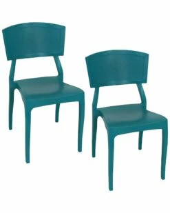Cheapest ⌛ Sunnydaze Elmott Indoor Outdoor Plastic Patio Dining Chair Home Outdoor Decor & Accents 😉