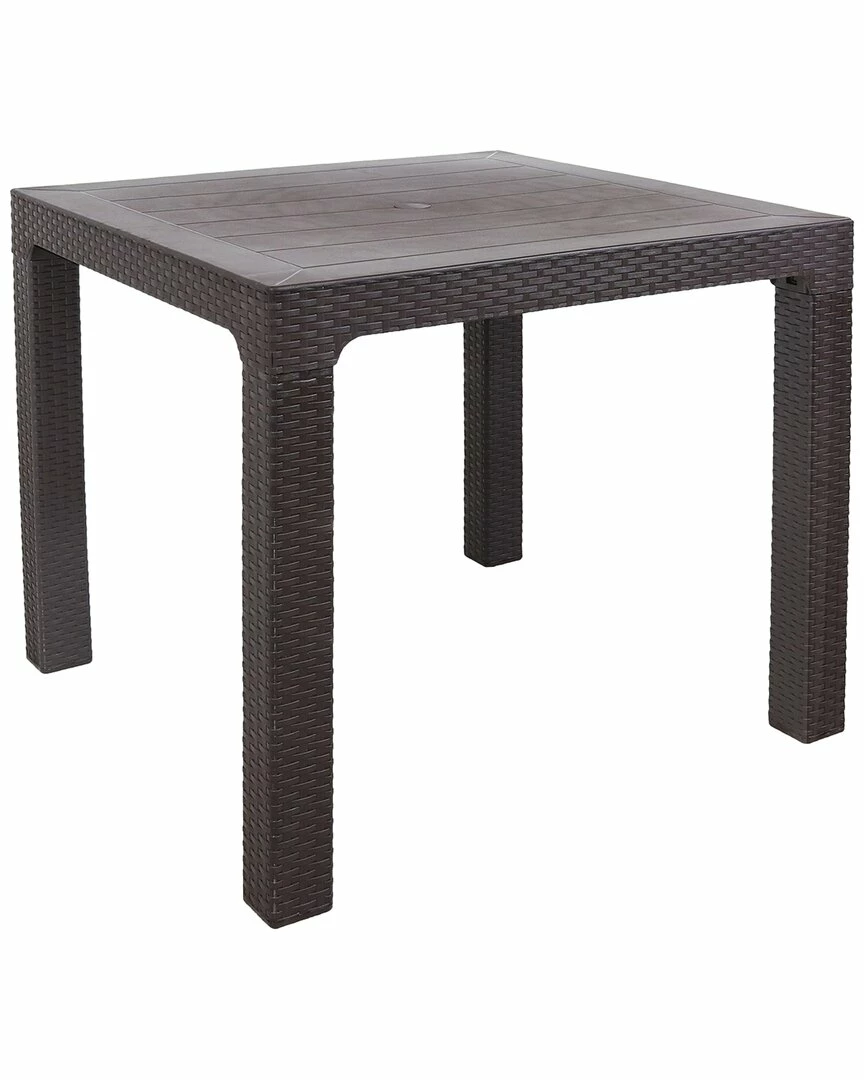 Best Pirce โ๏ธ Sunnydaze Plastic Rattan Outdoor Patio Dining Table Home Outdoor Tables ๐ฏ