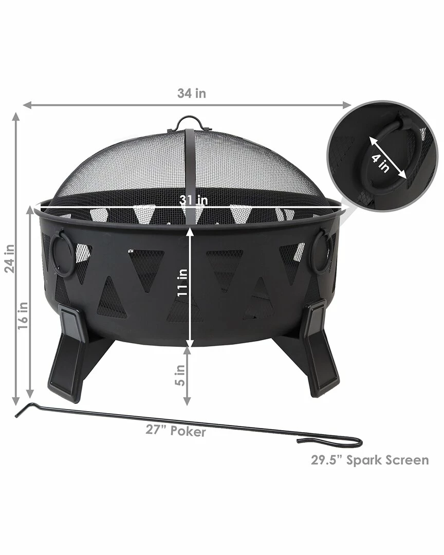 Best reviews of โ Sunnydaze Steel Nordic Inspired Fire Pit Home Fire Pits ๐งจ - Image 6