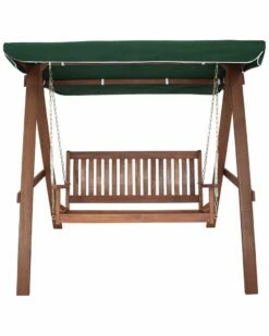 Cheapest ⌛ Sunnydaze 2-Person Meranti Wood Outdoor Patio Swing With Canopy Home Seating 🎉