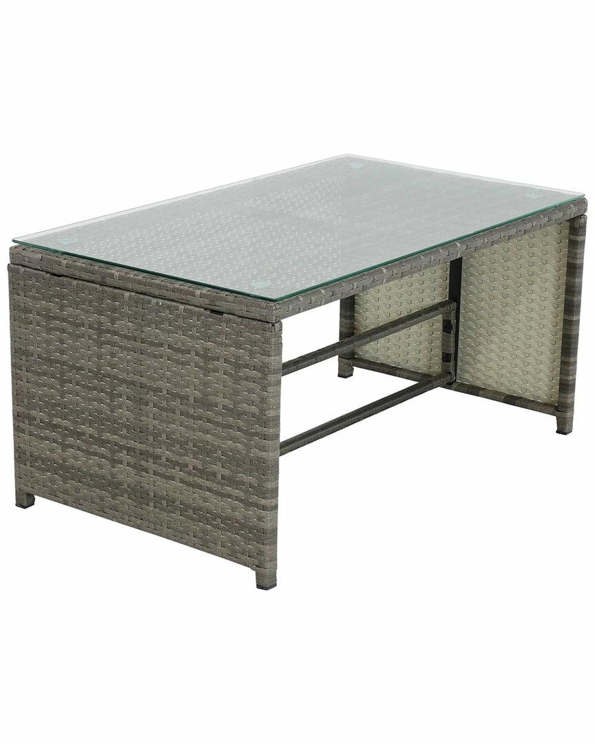 Discount 😀 Sunnydaze Longford Rattan Patio Sectional Set Home Lounge Sets 🌟 - Image 3