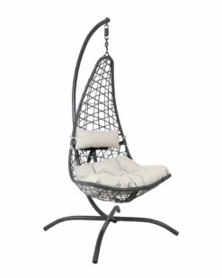 New 🎉 Sunnydaze Phoebe Hanging Lounge Chair Home Seating ⌛