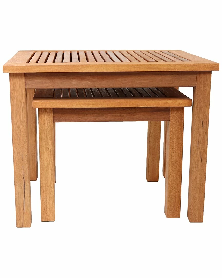 Top 10 โญ Sunnydaze Meranti Wood Outdoor Nesting Tables (Set Of 2) Home Outdoor Tables ๐ - Image 2