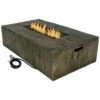 Best reviews of 🔔 Sunnydaze Rustic Faux Wood Propane Gas Fire Pit Table W/ Cover & Lava Rocks Home Outdoor Decor & Accessories 🤩