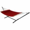 Cheap 😀 Sunnydaze 2-Person Quilted Fabric Spreader Bar Hammock With 12' Stand Home Seating ⭐