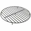 Hot Sale 🥰 Sunnydaze Firewood Grate Round Black Steel Outdoor Fire Pit Accessory Home Outdoor Tables 🎁