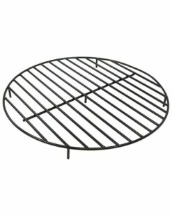 Hot Sale 🥰 Sunnydaze Firewood Grate Round Black Steel Outdoor Fire Pit Accessory Home Outdoor Tables 🎁