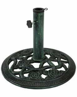 Top 10 ✨ Sunnydaze Rose Blossom Cast Iron Patio Umbrella Base Home Patio Umbrellas 👏