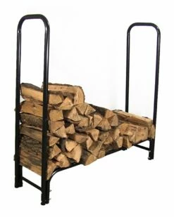 Top 10 ๐ Sunnydaze Log Rack 4' Black Steel Outdoor Firewood Stacker Storage Holder Home Fire Pits ๐