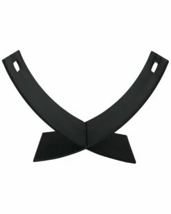 Buy ❤️ Sunnydaze Log Rack 30in Black Steel Holder Firewood Storage Fireplace Accessory Home Outdoor Tables 🌟