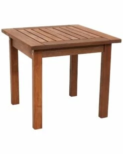 Best Pirce ❤️ Sunnydaze Meranti Wood Side Table Home Outdoor Tables ✔️
