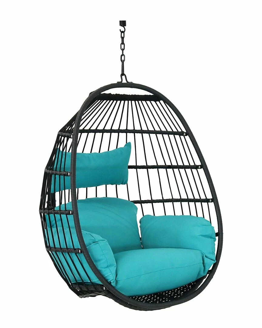 Coupon ๐ฅฐ Sunnydaze Dalia Hanging Egg Chair With Seat Cushions Home Seating โค๏ธ