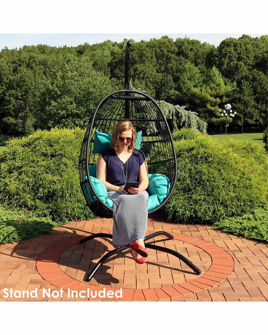 Coupon ๐ฅฐ Sunnydaze Dalia Hanging Egg Chair With Seat Cushions Home Seating โค๏ธ - Image 2