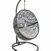Brand new 😀 Sunnydaze Gray Jackson Hanging Basket Egg Chair Swing With Stand Home Hammocks & Swing Chairs 🎁