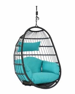 Top 10 ๐ Sunnydaze Penelope Hanging Egg Chair With Seat Cushions Home Seating ๐คฉ