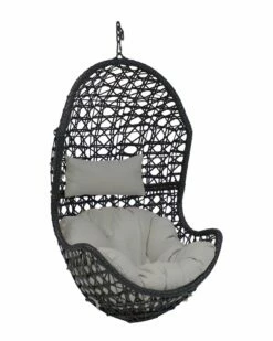 Cheap 🌟 Sunnydaze Cordelia Hanging Basket Egg Chair Swing Home Seating ⌛