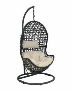 Coupon 🛒 Sunnydaze Cordelia Hanging Egg Chair With Stand Home Seating 🔥