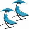 Budget 👍 Sunnydaze Hammock Chair Floating Chaise Lounger & Canopy Home Hammocks & Swing Chairs 🌟