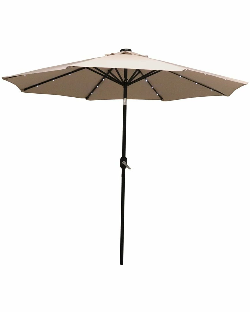 Discount ๐ Sunnydaze 9' Solar-Powered Lighted Patio Umbrella Home Outdoor Tables ๐