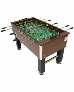 Promo 🤩 Sunnydaze 55in Faux Wood Foosball Soccer Game Table With Folding Drink Holders Home Games & Giftables 🌟