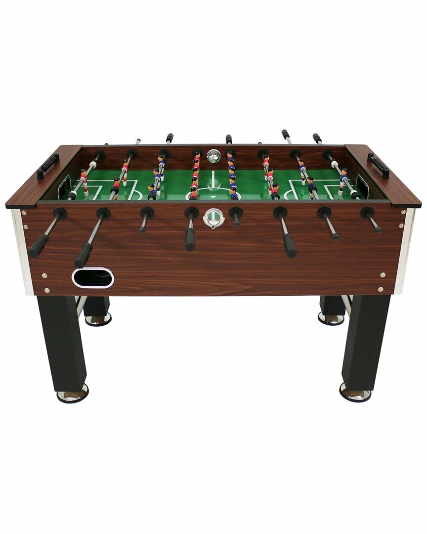Promo 🤩 Sunnydaze 55in Faux Wood Foosball Soccer Game Table With Folding Drink Holders Home Games & Giftables 🌟 - Image 2