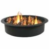 Discount 💯 Sunnydaze Fire Ring Round Heavy Duty Black DIY Backyard Fire Pit Rim Liner Home Outdoor Tables 🤩